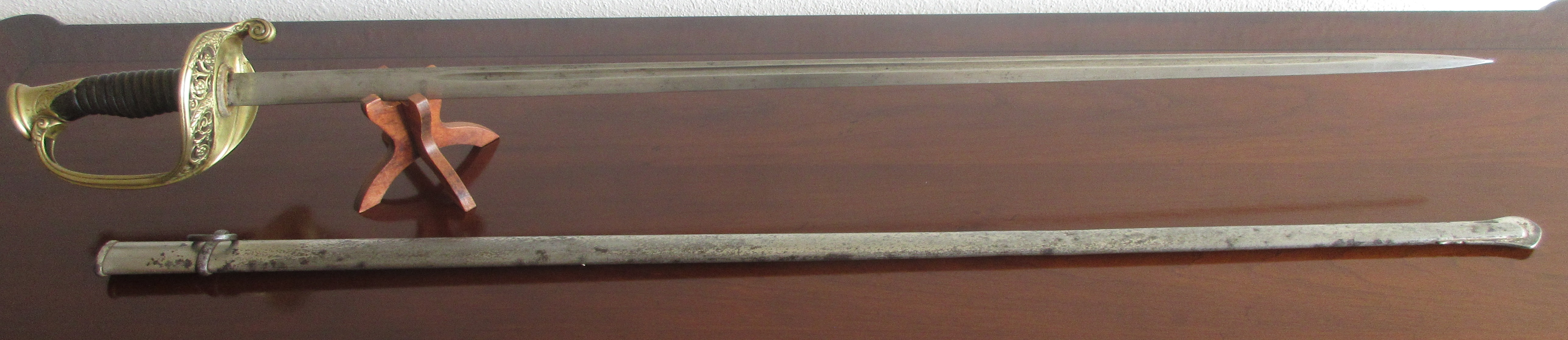 antique french infantry officer sword 1855