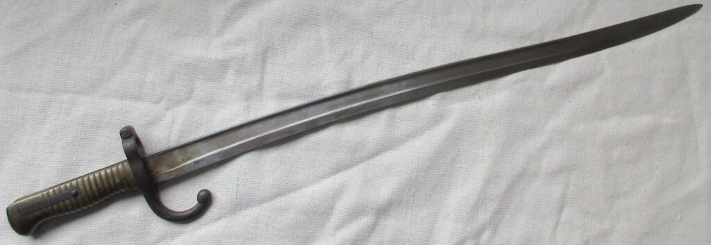 chassepot bayonet french rifle sword antique antiques brass restoration cleaning eric lewis the heron kings