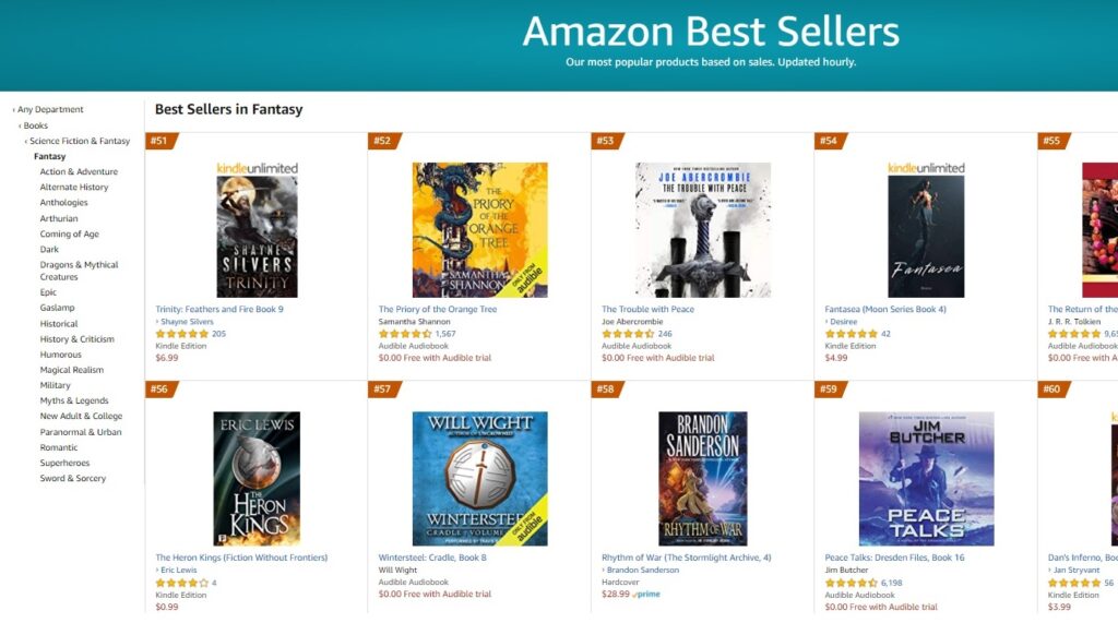 the heron kings amazon ranking eric lewis grimdark fantasy joe abercrombie mark lawrence mark fletcher george rr martin game of thrones first law prince of thorns